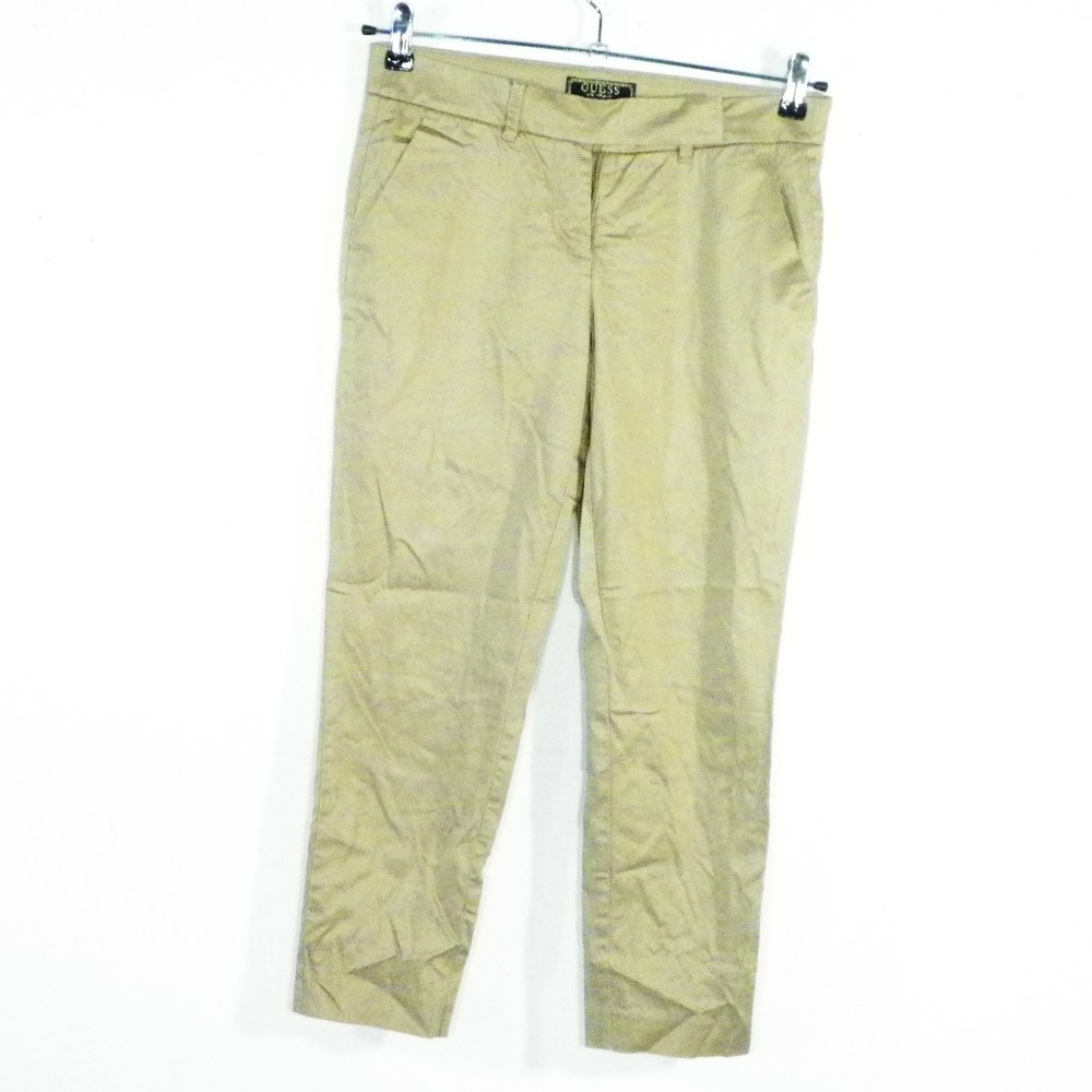 Pantalon Femme Beige GUESS Taille Estimée 38. Bon état -  reconditionné disponible sur Label Emmaüs